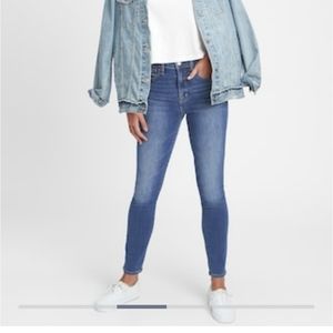 Gap High Rise True Skinny Ankle Jeans Size 26